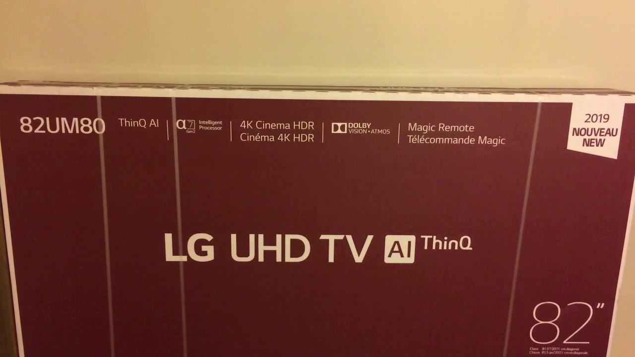 Unboxing the LG UHD TV AI ThinQ 82 inches смотреть онлайн