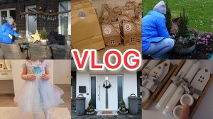 VLOG🇩🇪: ✨ДЕКОР ДЛЯ УЛИЦЫ🎄/ ПРИГОТОВИЛИ КАЛЕНДАРЬ ДЛЯ ЮЛИ/ НАРЯДЫ ДЛЯ ЛИЗЫ👗✨