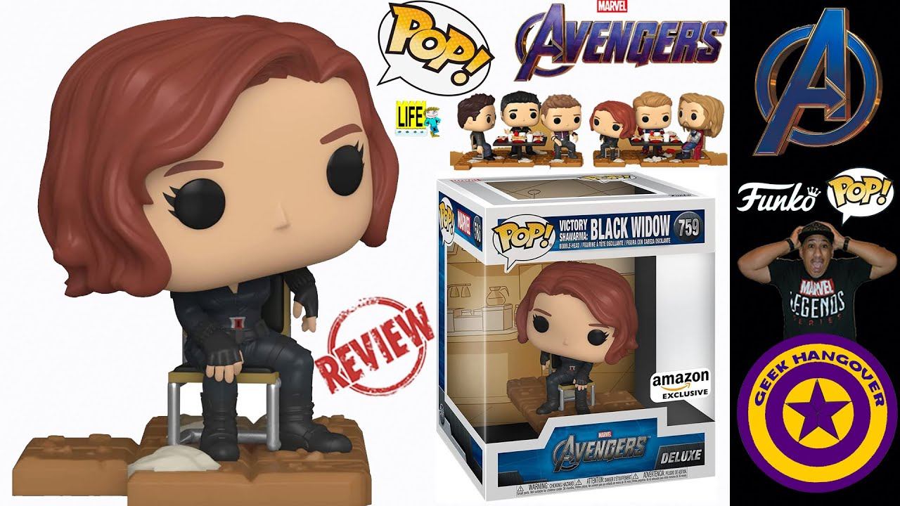 Funko Pop! Deluxe Marvel Avengers Victory Shawarma Series Black Widow Satisfying Video Review & Unb смотреть онлайн