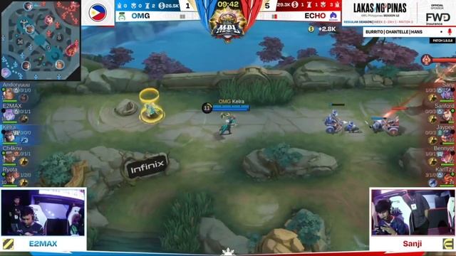 Omega vs Echo Match 2 MPL PH S12 Week 2 Tetra D. 01 | OMG vs echo смотреть онлайн