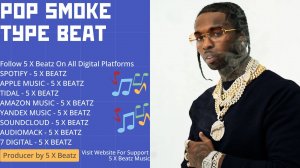 Pop Smoke - Drill - Type Beat - Prod NXRTHROAD - Prod 5 X Beatz - 2024