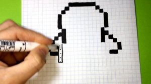 Рисунки по клеточкам - Как Рисовать Бэймакса из Города Героев ♥ How To Draw a Baymax - Pixel art