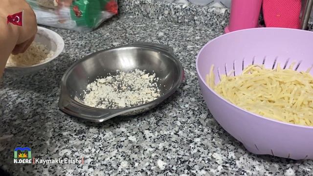 Kaymaklı Erişte Makarnası Tarifi | Ev Makarnası | Homemade Noodles Recipe | Ev Yemekleri [K.DERE]