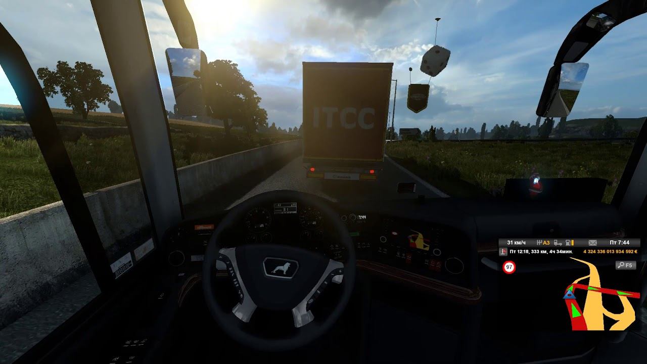 577 км, релакса ETS 2,видео для отдыха души смотреть онлайн