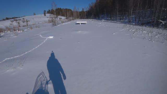 На снегоходе, урочище Андреевский смотреть онлайн