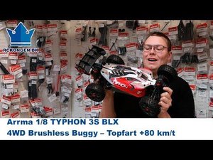 Arrma – ARA4306V3 – 1/8 TYPHON 3S BLX 4WD Brushless Buggy Red