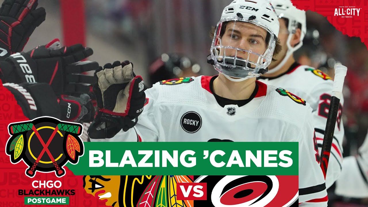 Connor Bedard scores 3 points but Hurricanes blow by Chicago Blackhawks | CHGO Blackhawks Podcast смотреть онлайн
