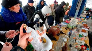 Окультуренная свалка-рынок со всего города. Блошиный рынок на Удельной от 22.01.2022г.- ч.2 / Уделка