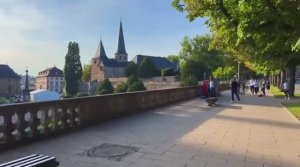 Пешая экскурсия по Фульде, Германия. Красивый немецкий город