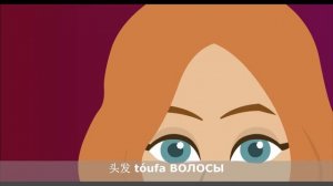 Учим части лица и тела на китайском