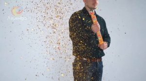 Обзор на Пневмохлопушку 50 см с золотым конфетти и серпантином, А0250