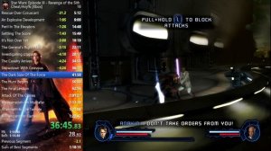 Star Wars Episode 3: Revenge of the Sith -  Cheat Any% 1:12:53 WR (PS3/360)