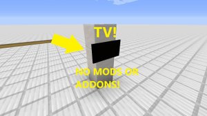 HOW TO MAKE A MODERN TV IN MINECRAFT WITHOUT ANY MODS OR ADDONS!!