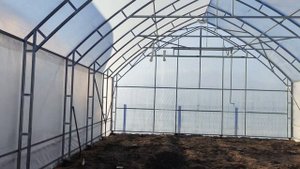 Новые теплицы после порывов ветра более 25 м/с!