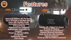 JBL XTREME 4 vs JBL XTREME 3 Specs Comparison | BrownChocoMilkBoy