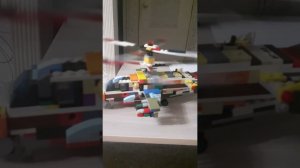 вертолёт ка-52 из лего с крутящимися виниами