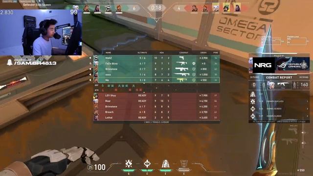 FRACTURE! PRO BREACH! NRG s0m INSANE BREACH VALORANT GAMEPLAY [ FULL MATCH VOD ] смотреть онлайн