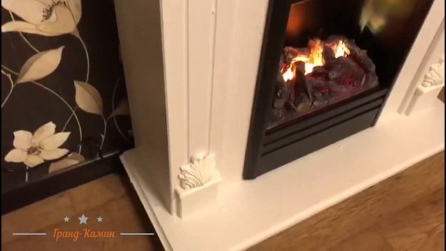 Паровой Электрический Камин от Real Flame.Красивый Белый.Камин Olympic 3D