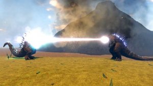 Godzilla Minus One Vs Legendary Godzilla Beam Clash - Roblox Kaiju Universe