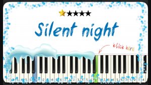 Silent Night - как играть на фортепиано - ПРОСТЫЕ НОТЫ ДЛЯ НАЧИНАЮЩИХ