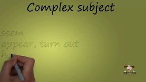 Видеоурок по английскому языку  Complex subject   Сложное подлежащее