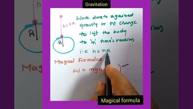 Trick-21)Gravitation magical formula | Physics short tricks | physics tricks for neet |