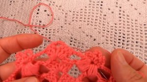 ШАЛЬ "Сердечки",  Узор для ШАЛИ , БАКТУСА , crochet shawl , вязание КРЮЧКОМ  (шаль № 437)