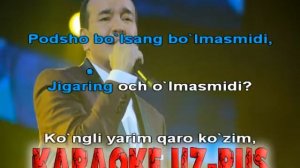 Ozodbek Nazarbekov Qaro ko`zim karaoke