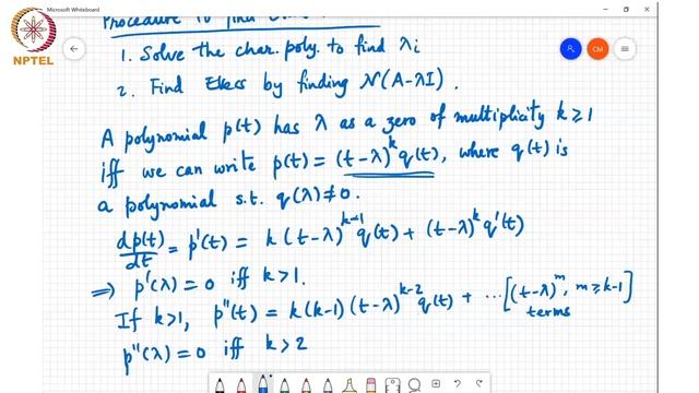 Solving characteristic polynomials, eigenvectors properties смотреть онлайн