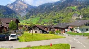 Лунгерн Швейцария 4K Очаровательная швейцарская деревня на фантастическом озере Сказочная деревня