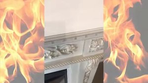Купить каминокомплект Estella (белый дуб) с очагом Evrika 25,5 от Real Flame