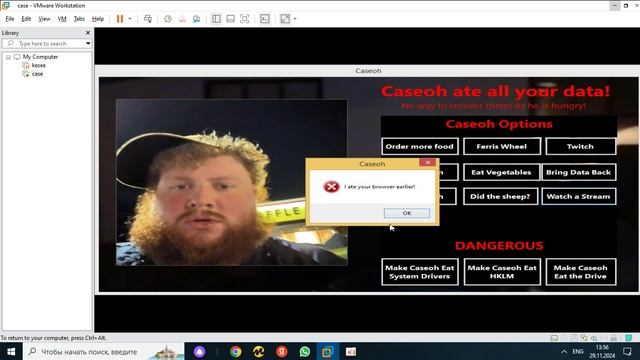 VMM #6 Caseoh.Virus By MrMalware (Redone on Windows 8.1)