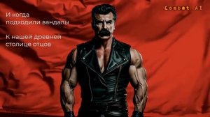 Песня о Сталине (Он) // combat ai metal cover (Lyric Video)