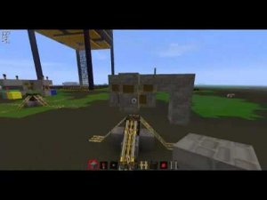 Перекрёсток с выбором направления в Minecraft