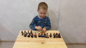 ЛЕГО ЧЕЛОВЕЧКИ - моя коллекция минифигурок LEGO - герои и уродцы (УЧИМ ЧИСЛА от 1 до 30)
