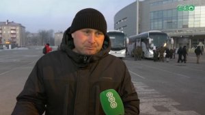 В Уфе в зону СВО проводили военнослужащих после краткосрочного отпуска