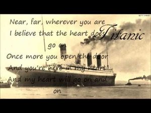 Karaoke - My Heart Will Go On - Cèline Dion . Love theme from Titanic !