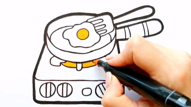 ЯИЧНИЦА / раскраска / Нарисуй Ка смотреть онлайн