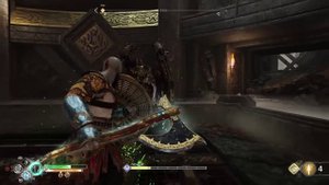 God of War Бой с валькирией Гюннр