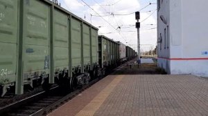 ВЛ10-1309 с грузовым поездом на ст. Голутвин