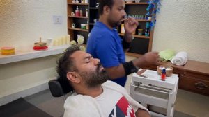 Reiki master Head massage, back massage with Fire Ear removal 💈ASMR Relaxation