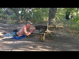 Пулемет Максим.Стрельба холостыми