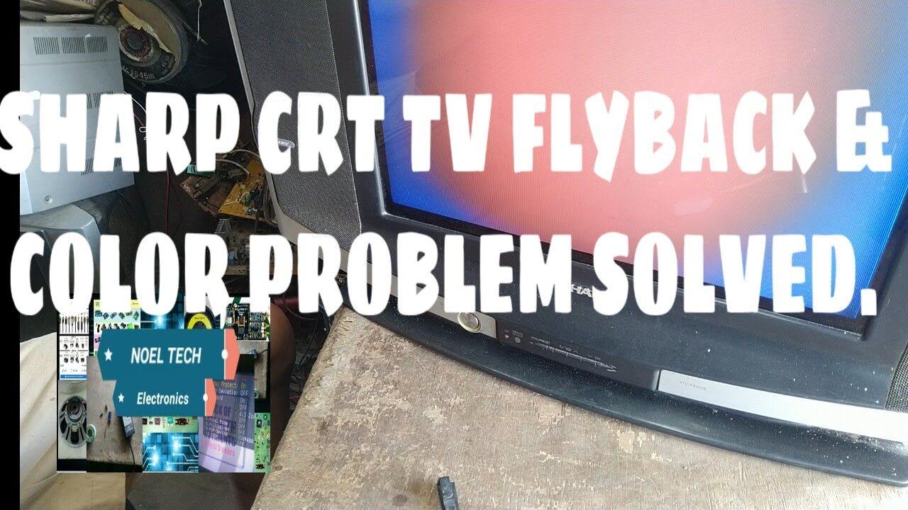 SHARP CRT TV 21 INCHES FBT.  COLOR PROBLEM PAANO AYOSIN..