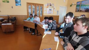 Никонорова Н А  Фрагмент урока письма и развития речи в 7 8 классе комплекте для детей ОВЗ