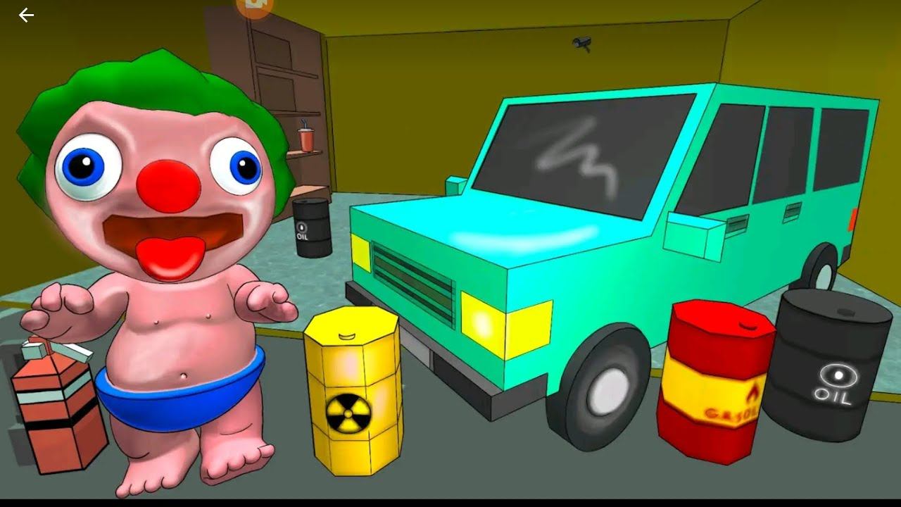 Клоун настоящий грабитель Clown baby neighbor