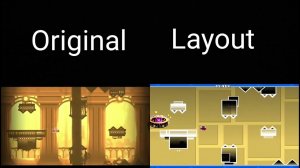 "CHANGE OF SCENE" Original Vs Layout Comparision | Geometry Dash Comparision