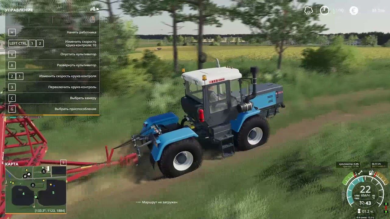 Farming Simulator 19. Карта "Рассвет", тест грязи.