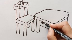 СТОЛ И СТУЛЬЧИК ДЛЯ ДЕТЕЙ / мультик раскраска для детей / Нарисуй Ка
