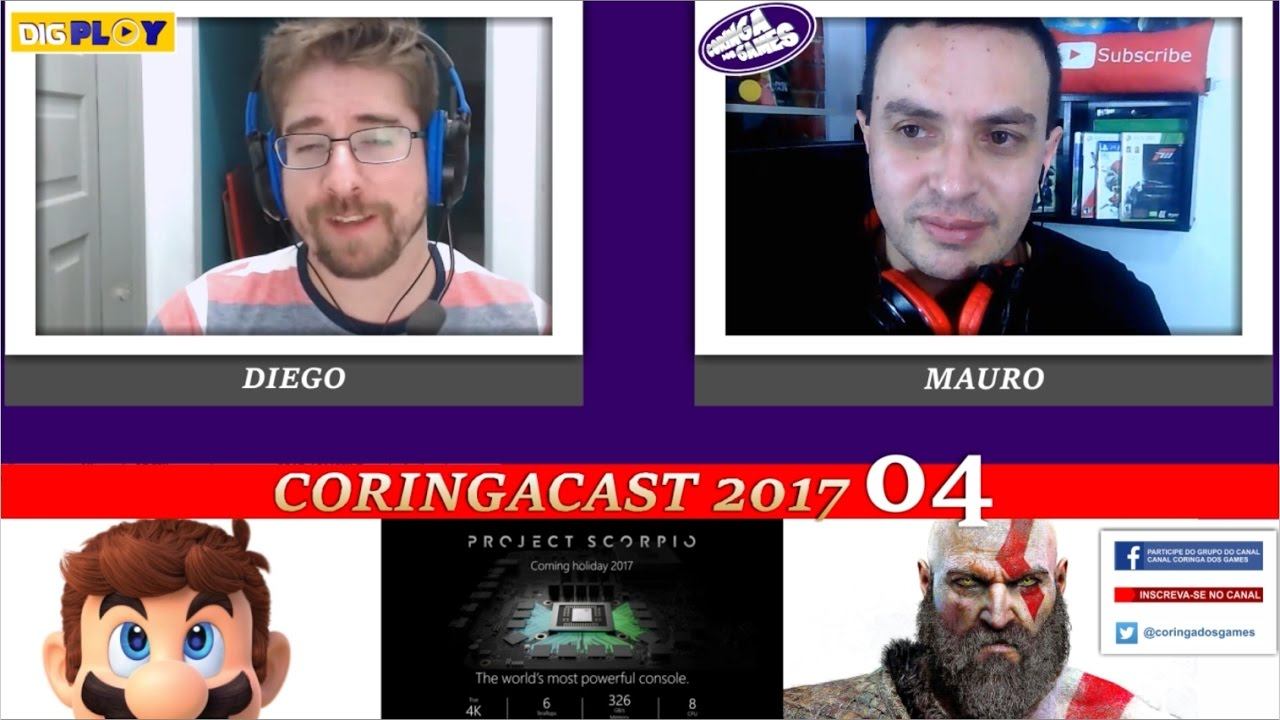 CORINGACAST 2017 - 04 / E3 NINTENDO / XBOX SCORPIO / GOD OF WAR 4 смотреть онлайн