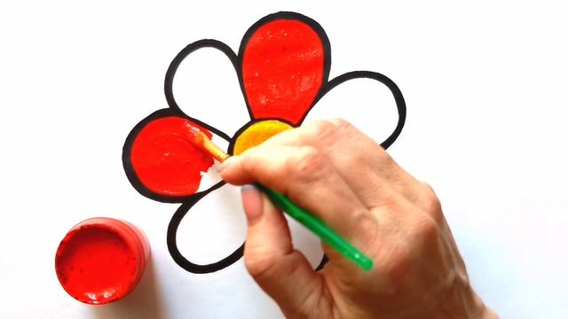 РИСУНОК ЦВЕТОК / КРАСОЧНАЯ РАСКРАСКА / УЧИМСЯ РИСОВАТЬ И РАСКРАШИВАТЬ / Нарисуй Ка смотреть онлайн